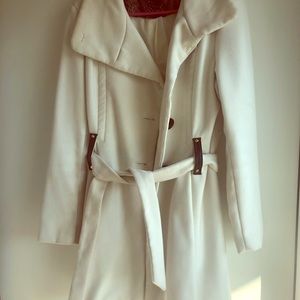 Steve Madden lightly used cream winter coat size L
